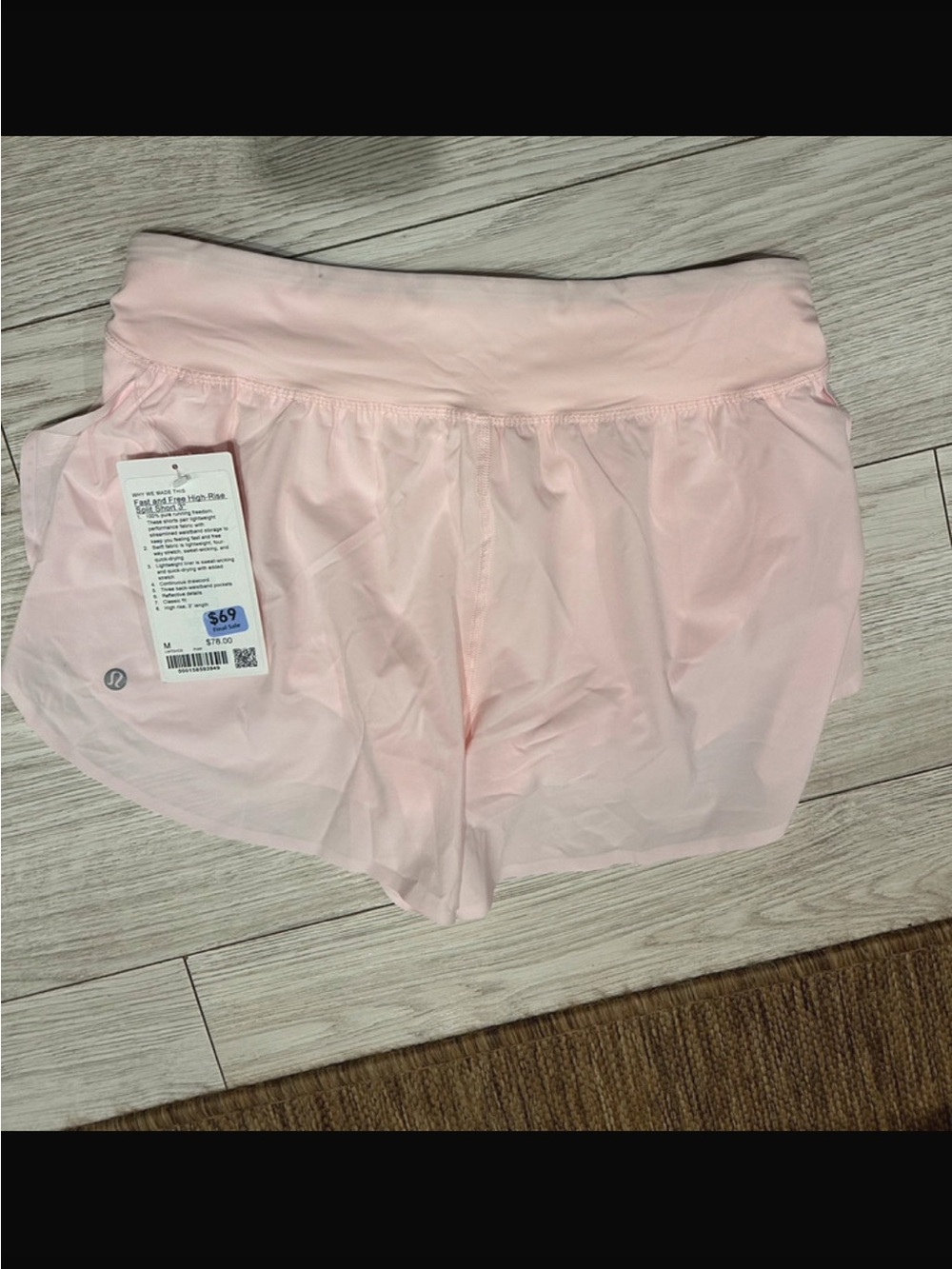 lululemon athletica Light Pink Women’s Running Shorts medium